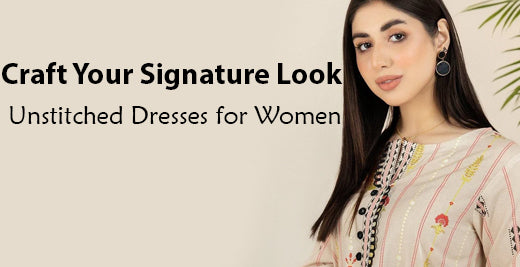 Craft Your Signature Look: Unstitched Dresses for Women