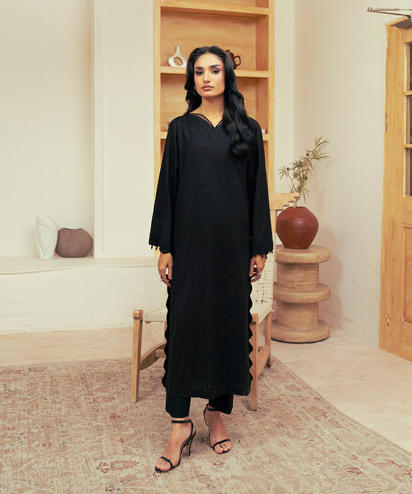 Embroidered Cambric Suit