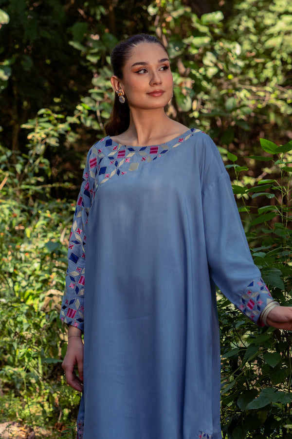 Kaftan - Embroidered Viscose