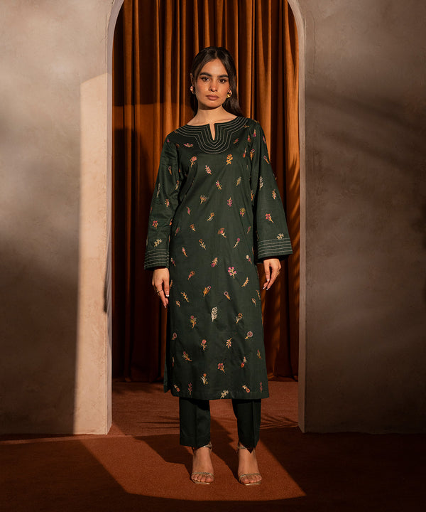 2PC - Embroidered Lawn Cotton Suit