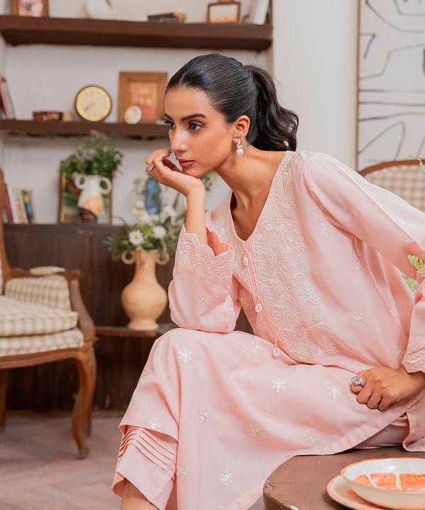 2PC - Embroidered Lawn Cotton