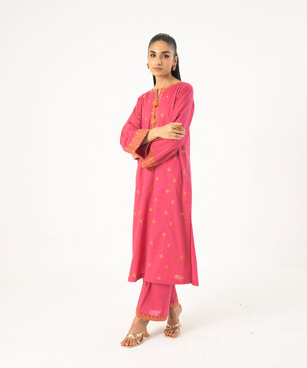 2PC - Embroidered Cotton Lawn Suit