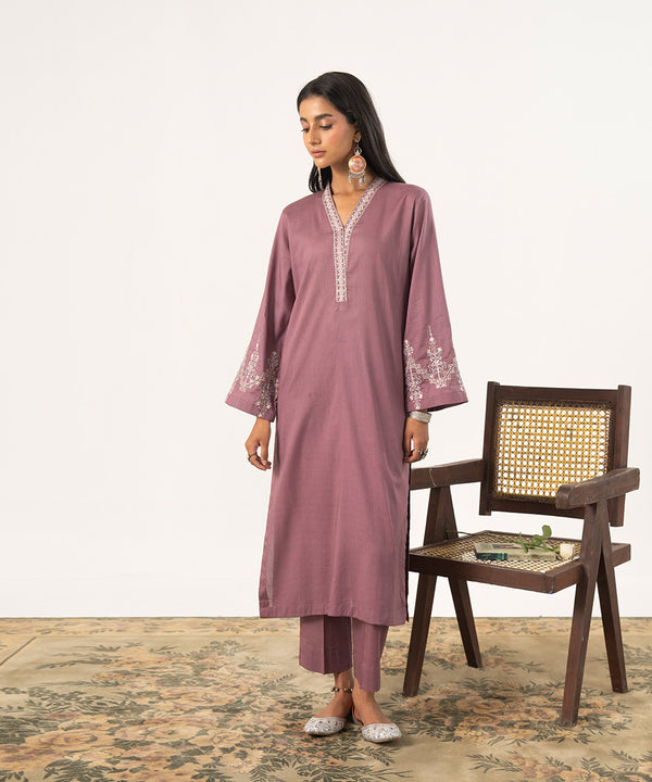 2PC - Embroidered Lawn Cotton Suit