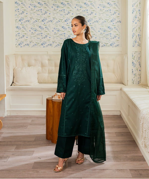 3PC - Embroidered Cambric Suit
