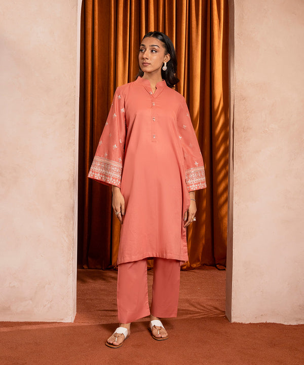 2PC - Embroidered Lawn Cotton Suit