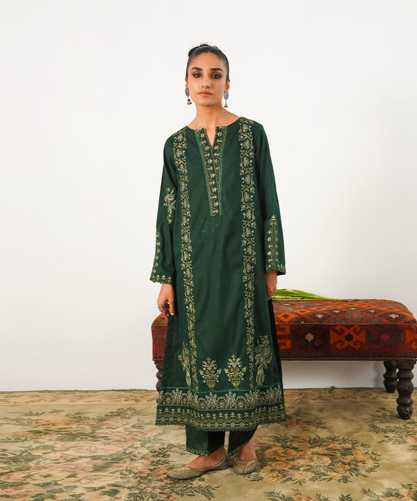 2PC - Embroidered Lawn Cotton Suit