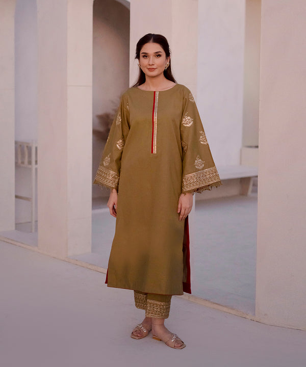 2 Piece - Khaddar Embroidered Suit