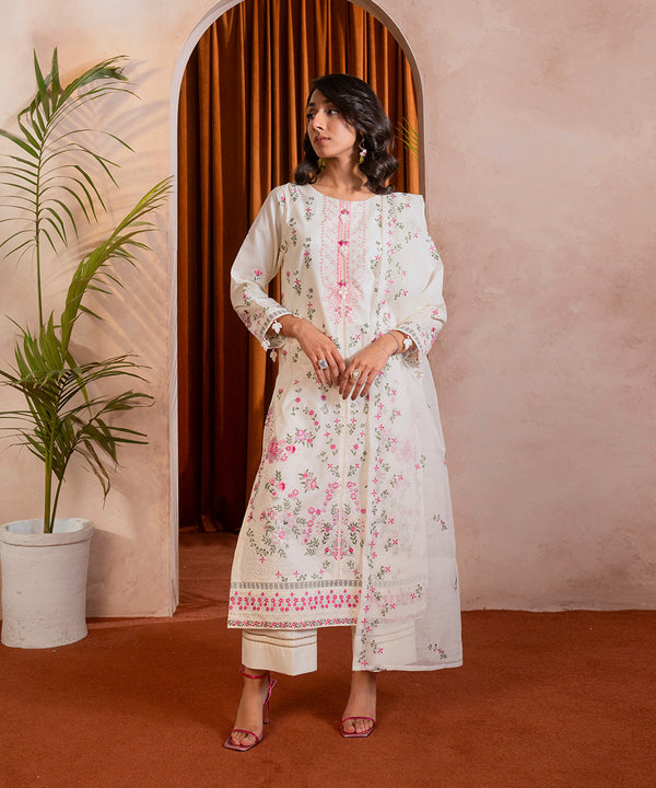 3PC - Embroidered Lawn Suit