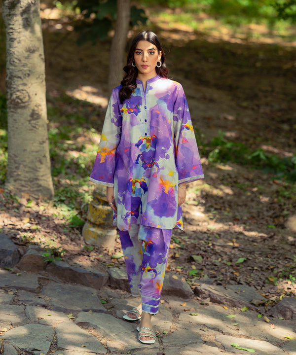 2PC - Printed Cotton Suit