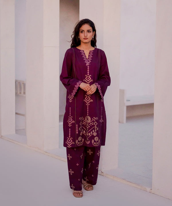 2 Piece - Khaddar Embroidered Suit