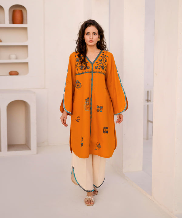 2 Piece - Khaddar Embroidered Suit