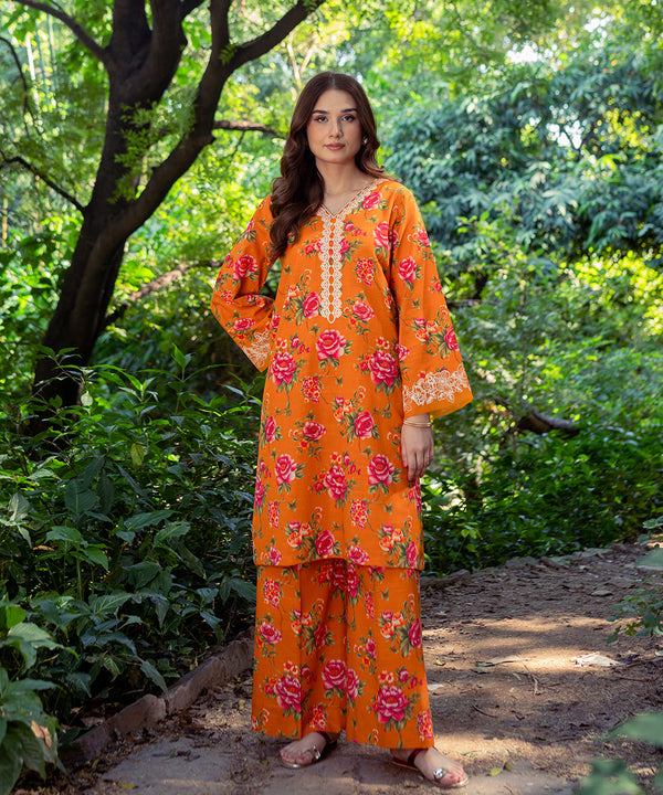 2PC - Printed Khaddar Suit