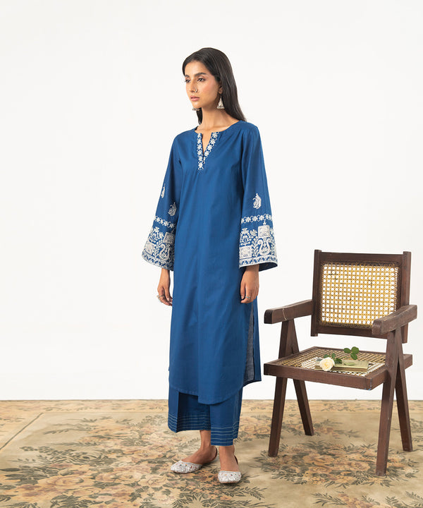 2PC - Embroidered Lawn Cotton Suit