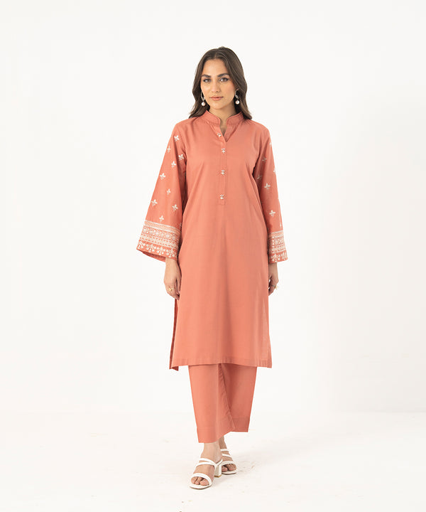 2PC - Embroidered Lawn Cotton Suit