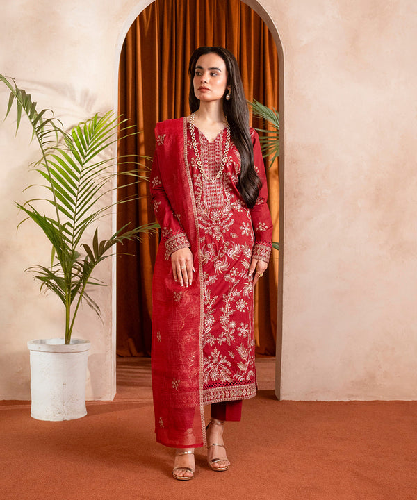 3PC - Embroidered Lawn Suit