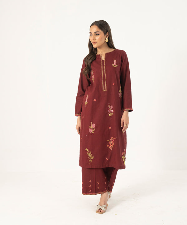 2PC - Embroidered Lawn Cotton Suit