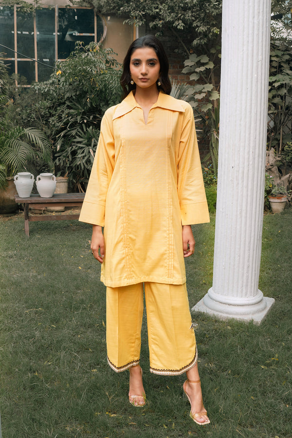 2PC - Cotton Solid Suit