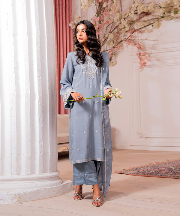 3PC - Embroidered Viscose Suit