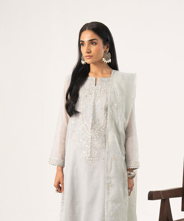 3PC - Luxe Khaddi net  Suit