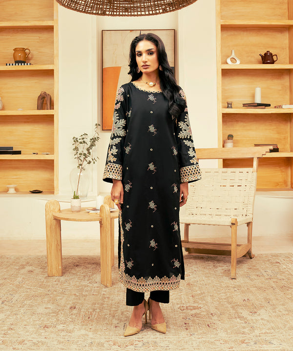 2PC - Embroidered Cambric Suit