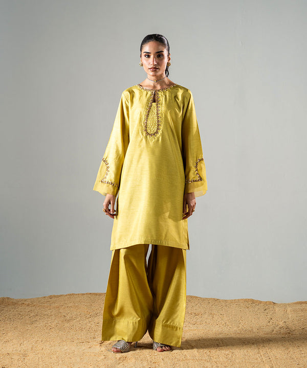 2PC - Raw Silk Suit