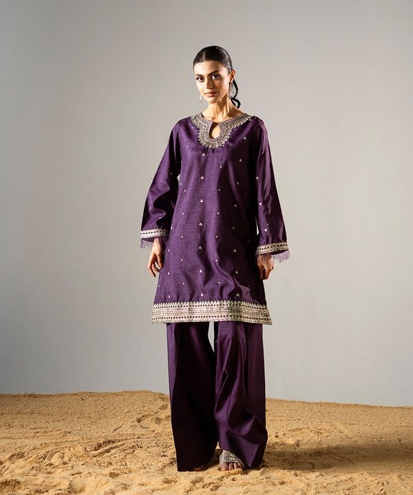 2PC - Raw Silk Suit