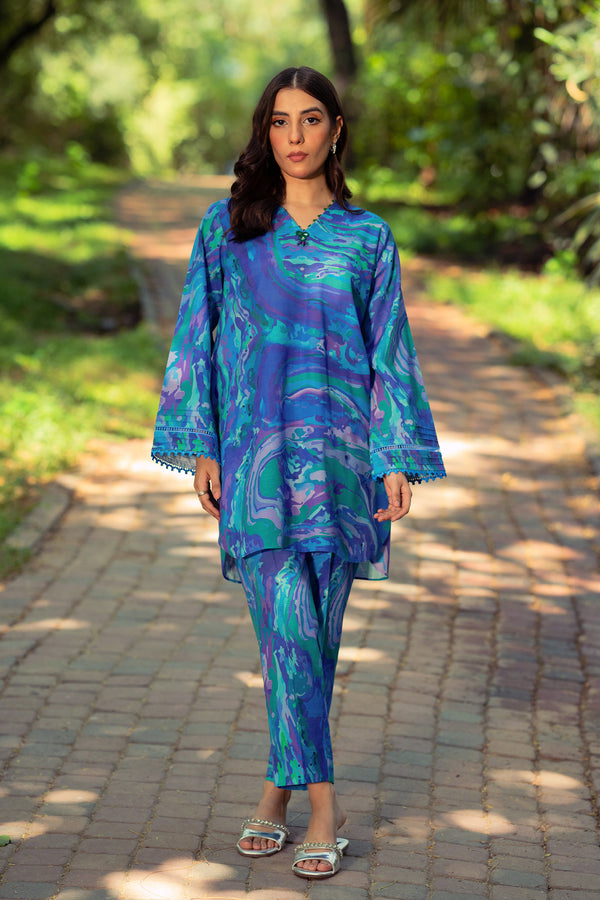 2 Piece - Printed Khaddar Suit