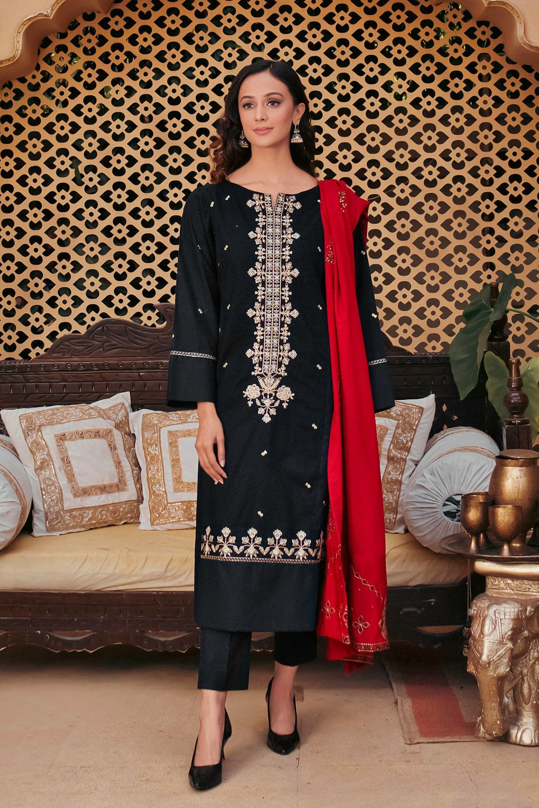 LUXURY WINTER KAARI KE- 00172 (3PC) - Kross Kulture 