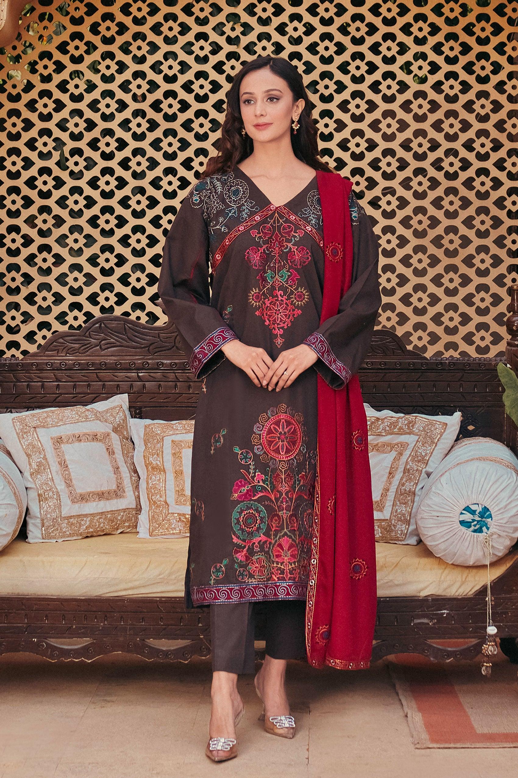 LUXURY WINTER KAARI KE- 00176 (3PC) - Kross Kulture 