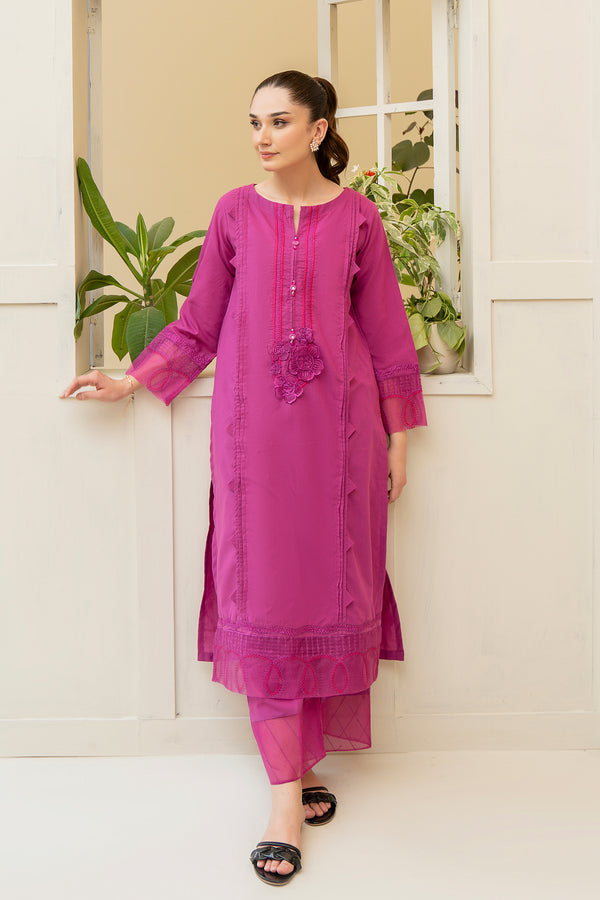 2PC - Embroidered Cotton Lawn Suit