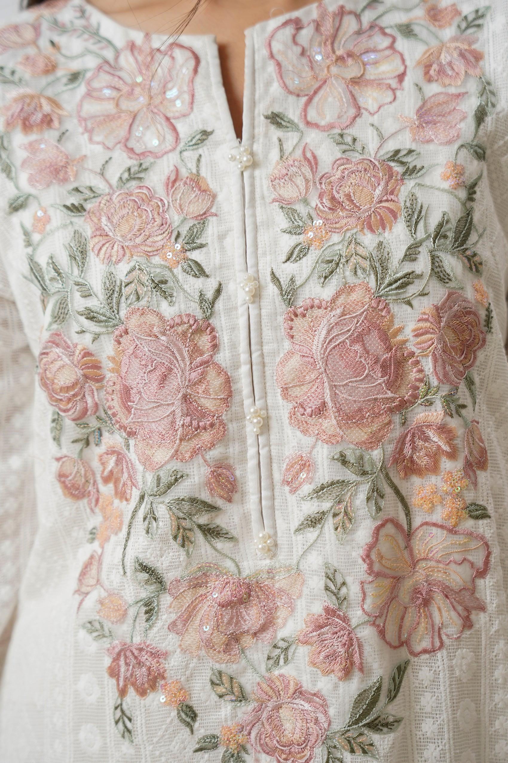 embroidered shirt dress