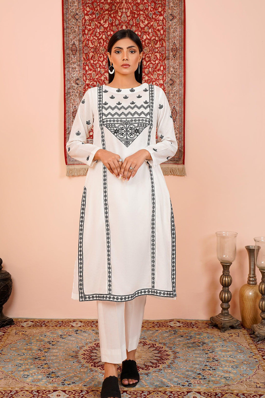 NEUTRALS EMBROIDERED KE-230592 - Kross Kulture 