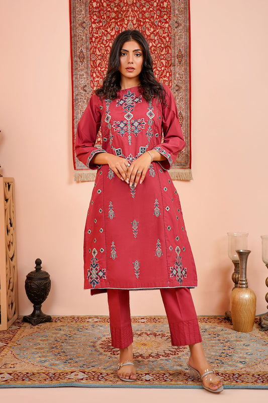 NEUTRALS EMBROIDERED KE-230565 (2PC)