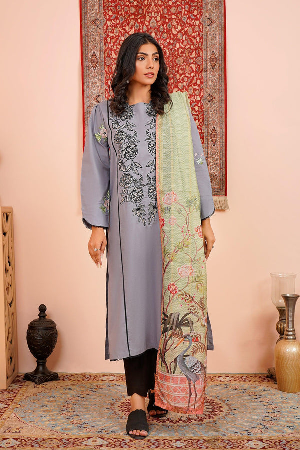 NEUTRALS EMBROIDERED KE-230575 (2PC) - Kross Kulture 