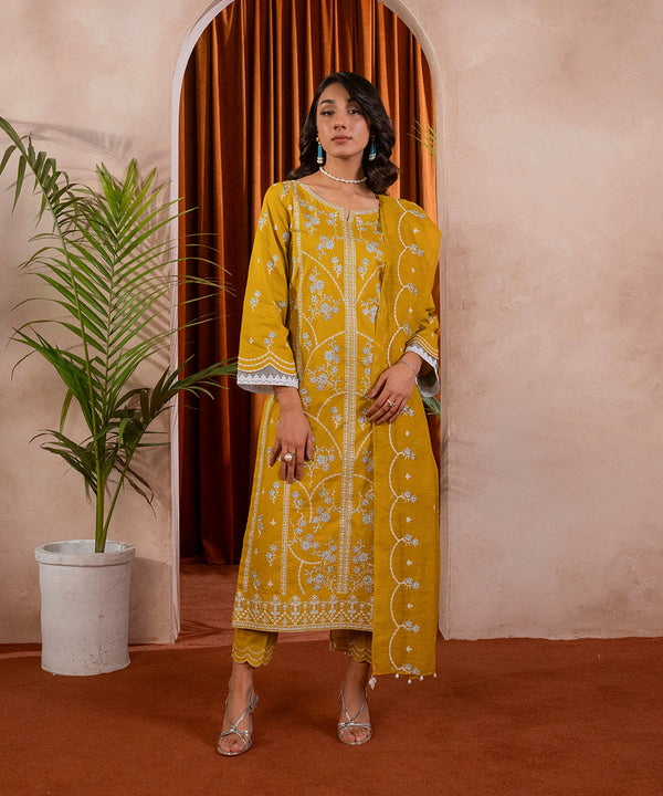 3PC - Embroidered Lawn Suit