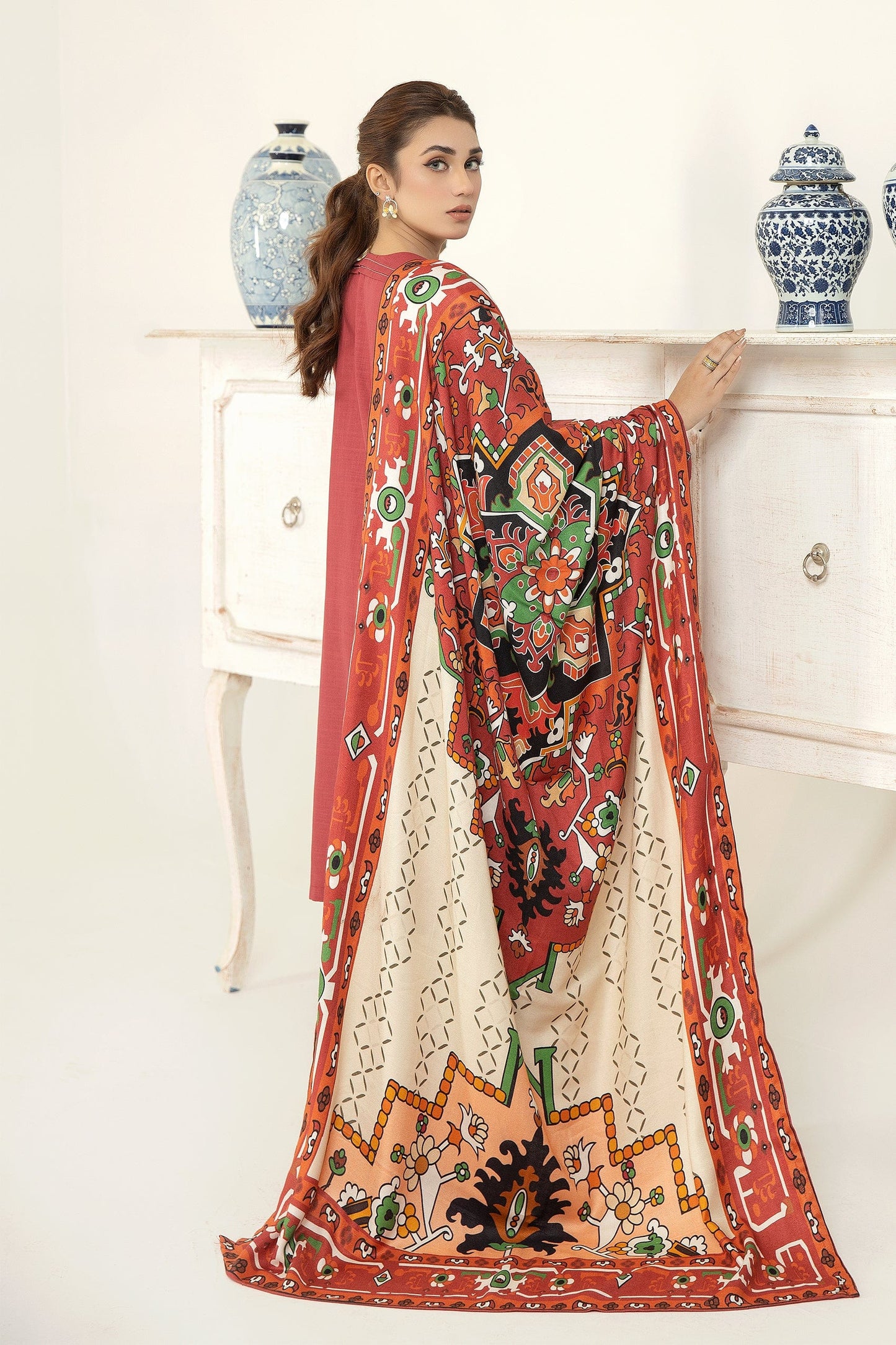 kross kulture  Embroidered Ready-To-Wear Embroidered KE-22211 (Three Piece)
