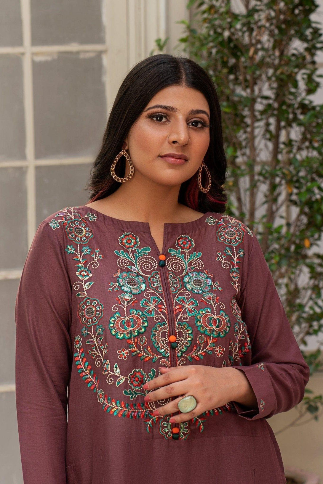 NIGAAR EMBROIDERED SUMMER KE-230447 - Kross Kulture 