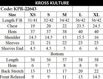 Kross Kulture  LUXURY LUXURY PRET AMORE  KPR-22643 (Two Piece)