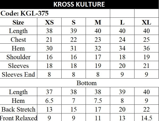 Kross Kulture  Matching separates KGL-375 (Shirt+Trouser Two Piece)