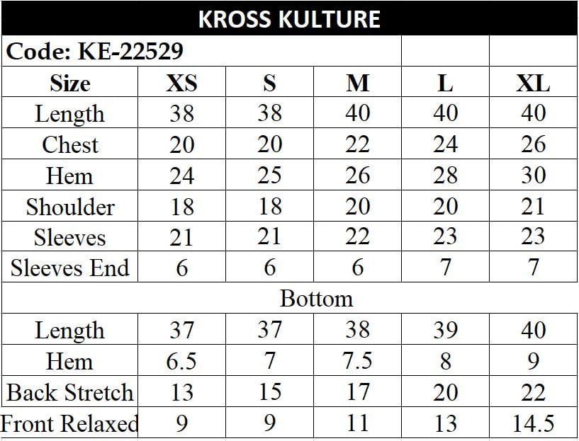 Kross Kulture  Ready-To-Wear Embroidered Ready-To-wear Embroidered KE-22529 (Two Piece)