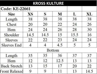 Kross Kulture  Ready-To-Wear Embroidered Ready-To-wear Embroidered KE-22661 (Two Piece)