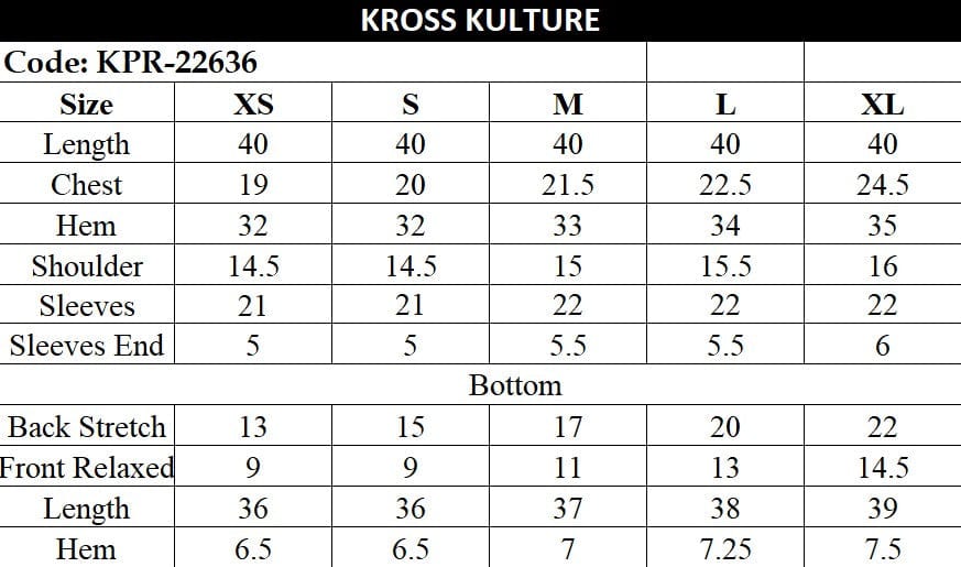 Kross Kulture  Ready-To-Wear Maahru KPR 22636